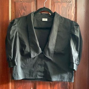 Aritzia Sunday Best Solitare Blouse in Black